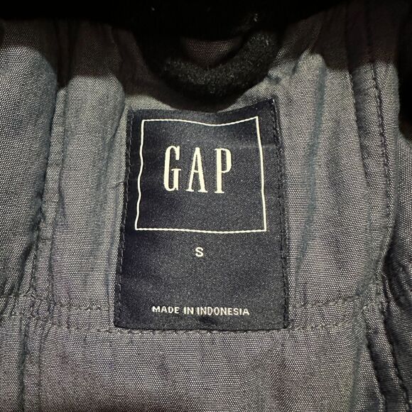 Gap Navy Blue Wool Blend Double Breasted Peacoat Men's Small Overcoat Nautical - Picture 3 of 7